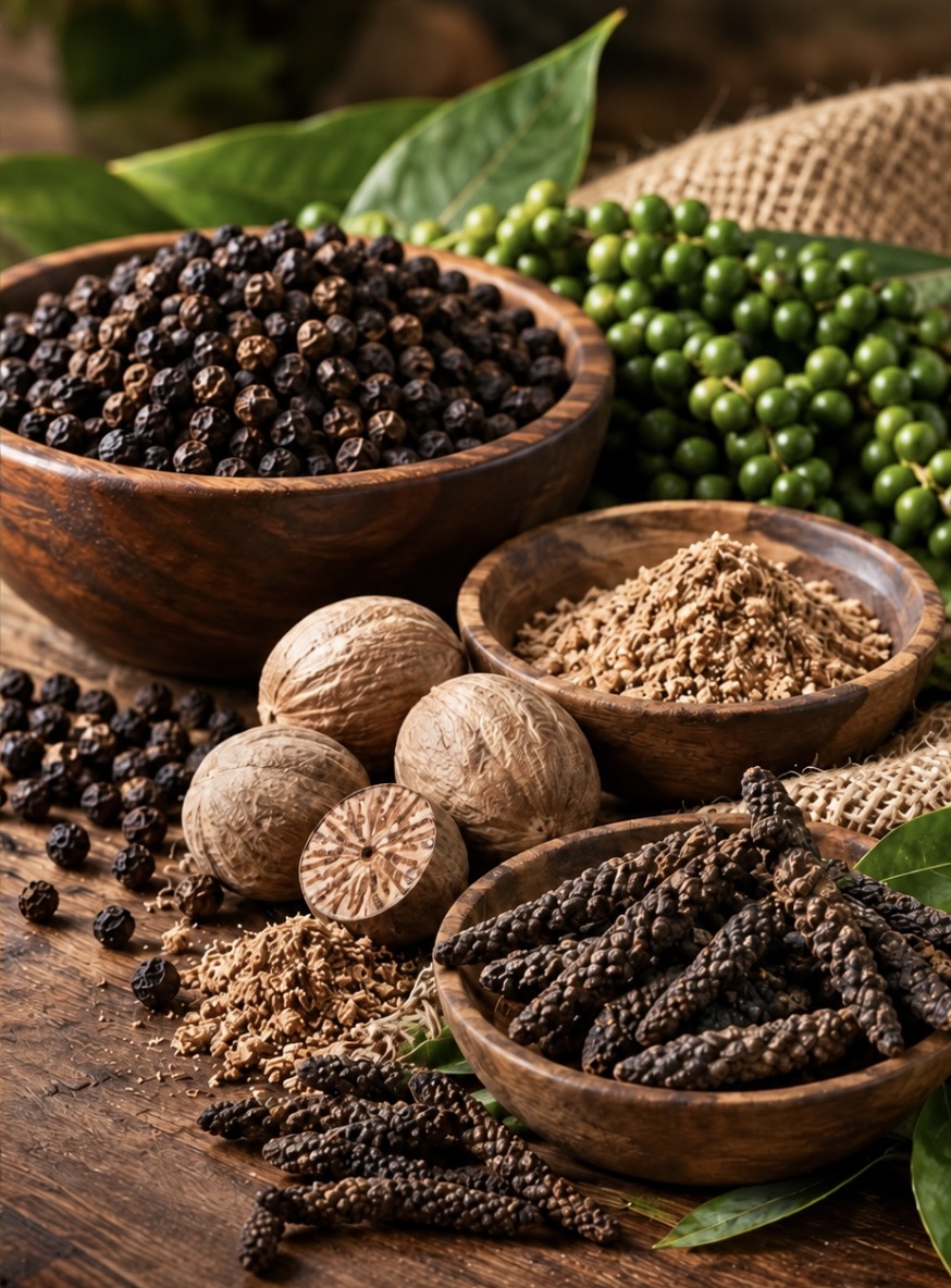 Illustrative spices commodity photography