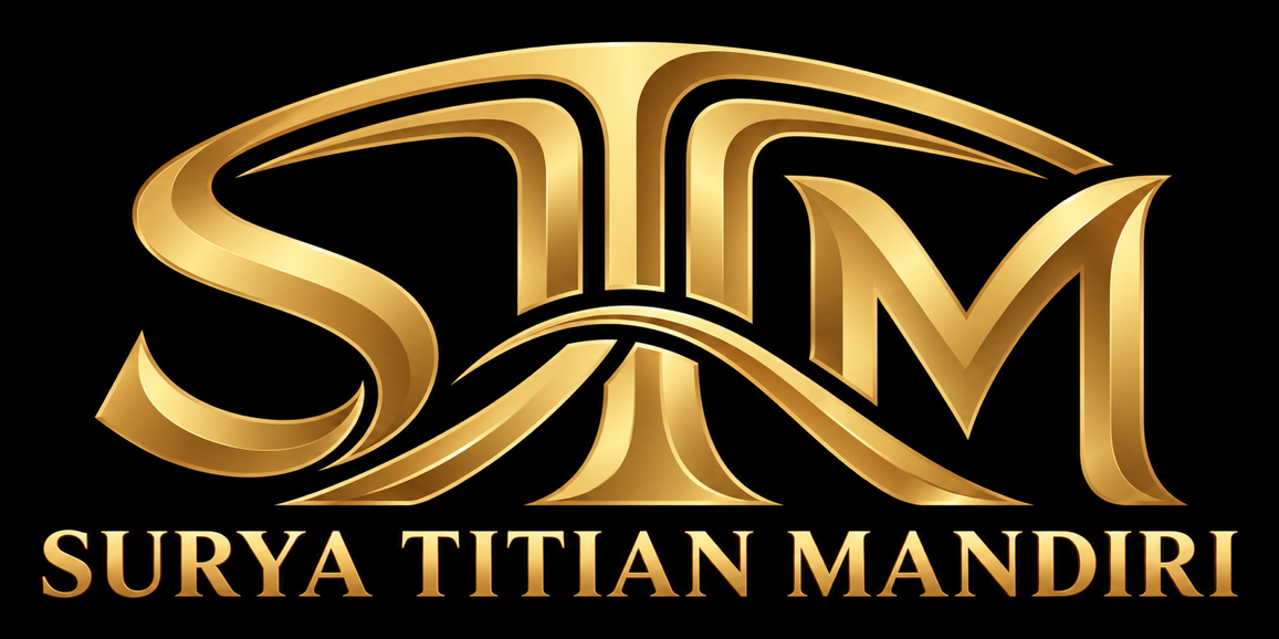 Surya Titian Mandiri official gold STM logo